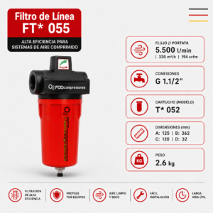 filtro linea ft055